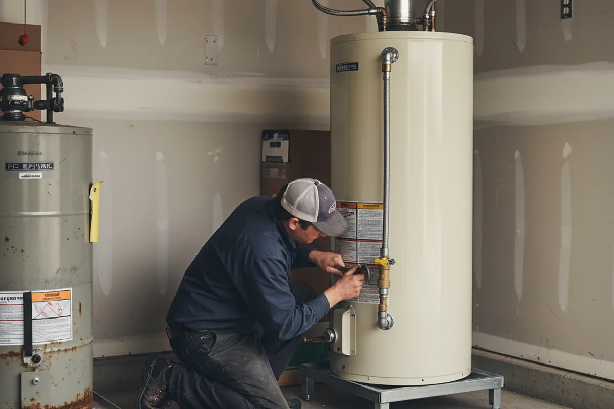 Water heater and shutoff valve replacement in Mobridge