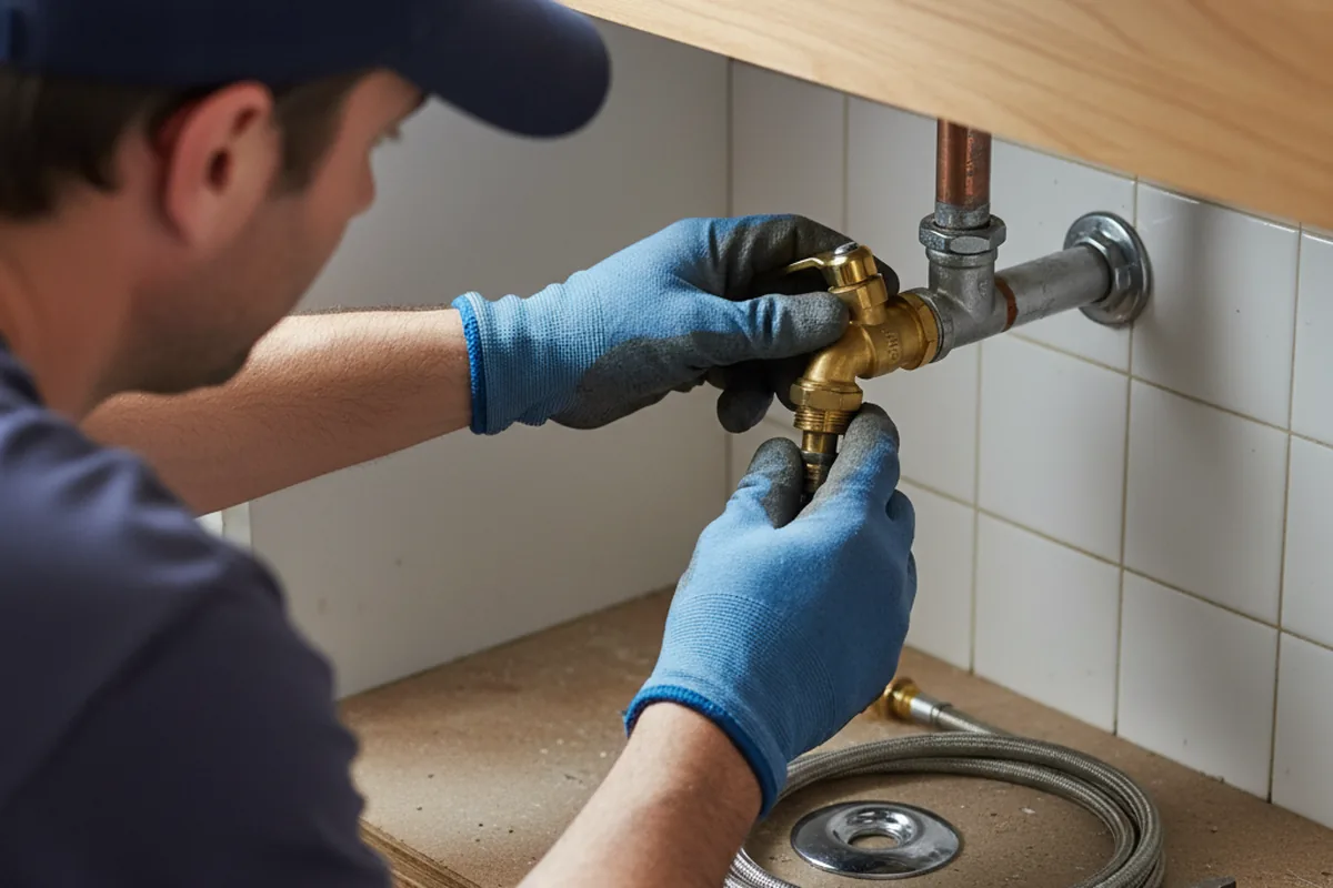 Shutoff valve and fitting work during Repiping in Mobridge